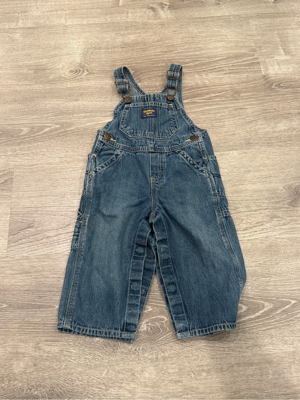 Osh Kosh Denim Overalls Baby Size 18 Months